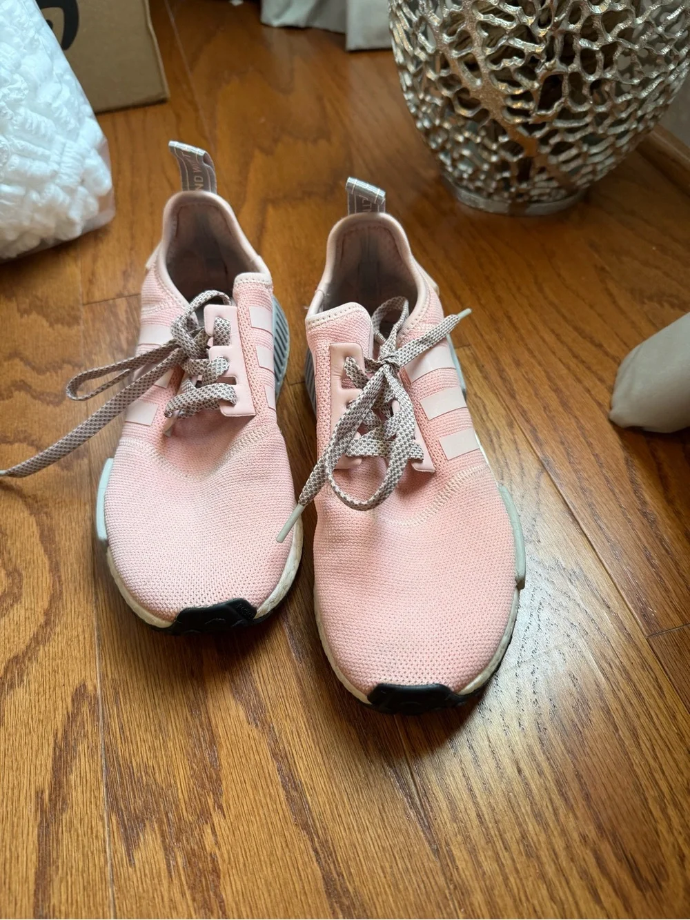 adidas Pink Lace-Up NMD R1 Shoes